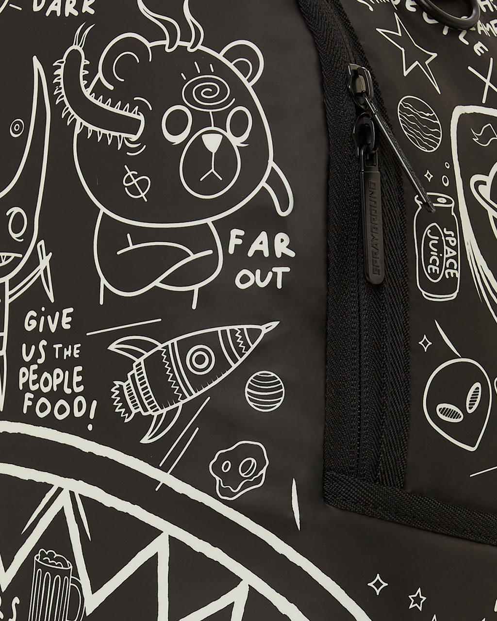 GLOW THE SPACE BACKPACK (GLOW IN THE DARK EFFECT)