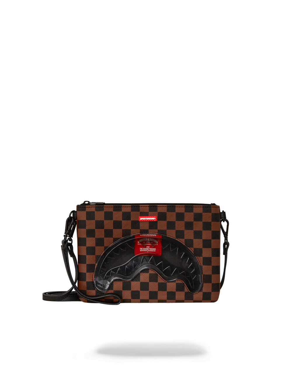 SHARKS IN PARIS CLEAR FOR TAKEOFF CROSSOVER CLUTCH WITH STRAP