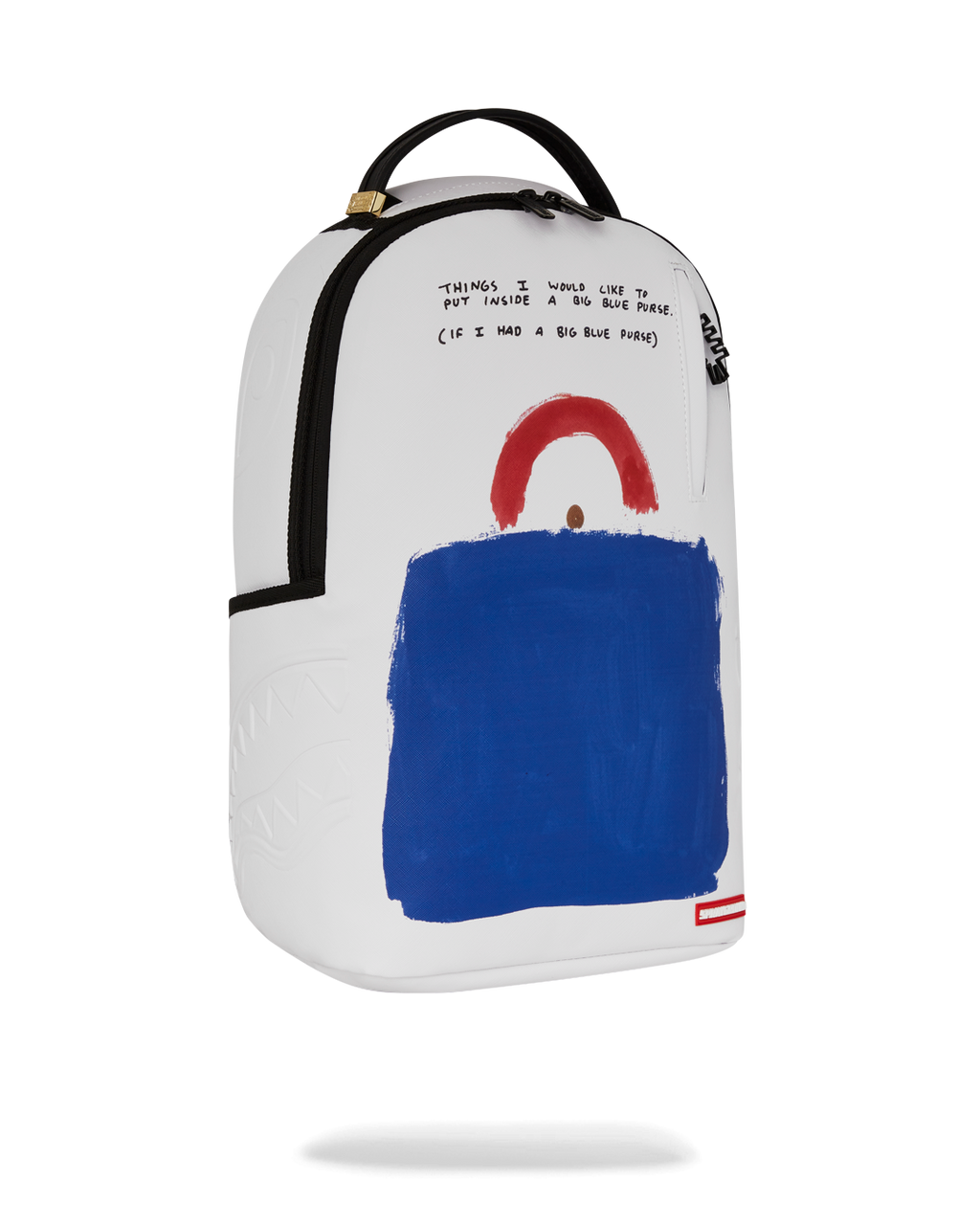 KEITH HARING BIG BLUE PURSE ART BACKPACK